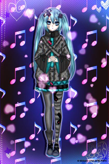 Hatsune Miku ♫︎♡︎ whole painting