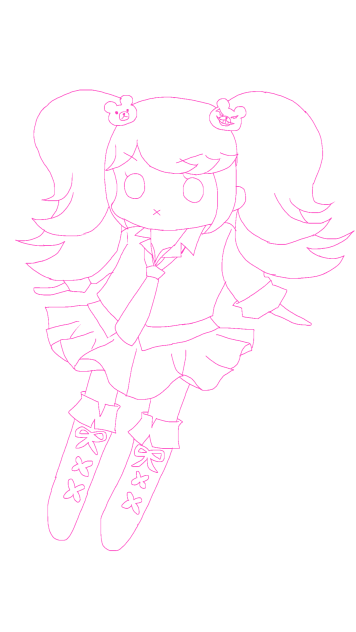 江ノ島ちゃんミニ線画