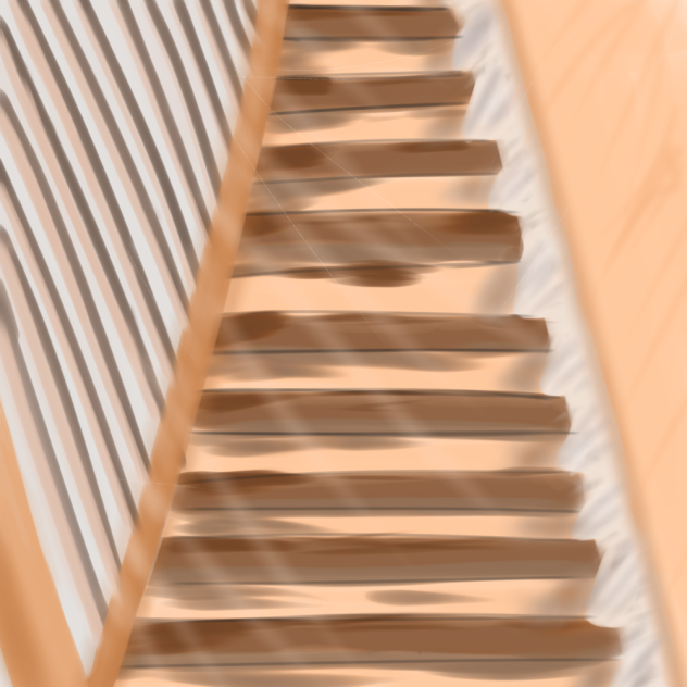 Painting a staircase background