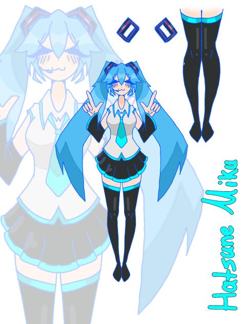 Hatsune Miku blue,s
