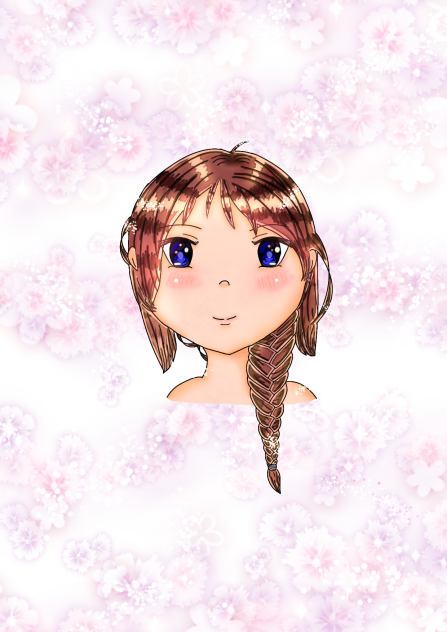 Girl with a braid