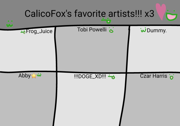 My fav artists!
