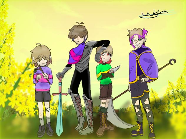 #undertale,frisk,kris,chara,tristen💖