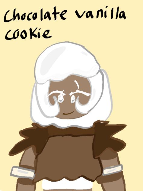 chocolate vanilla cookie - ibisPaint