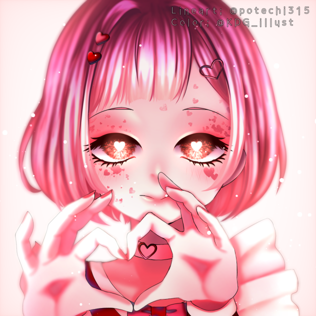 colored @potechi315 ’s lineart!!