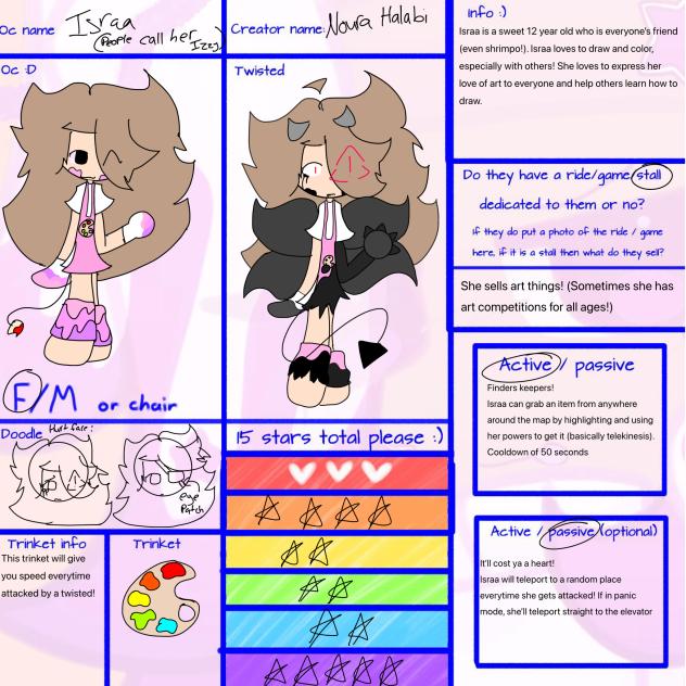 Cs for poppy’s theme park!