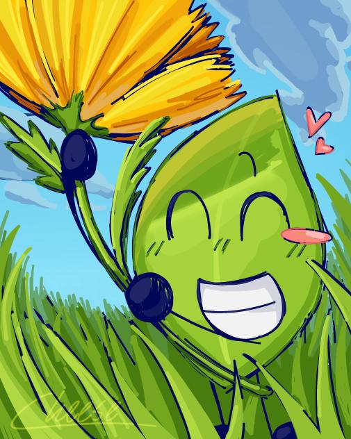 Leafy witha flower