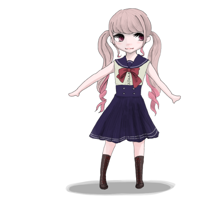 ツインテールの女子