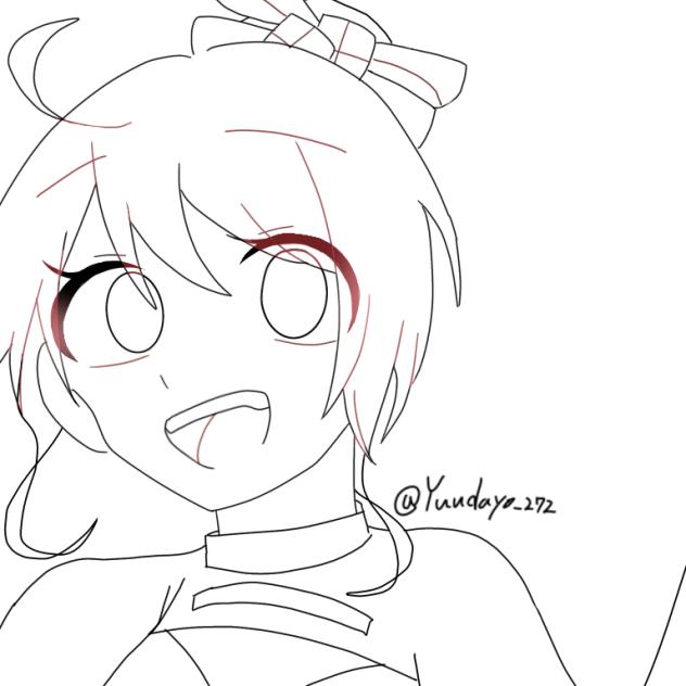 【配布】ファンミのあさん 塗り絵