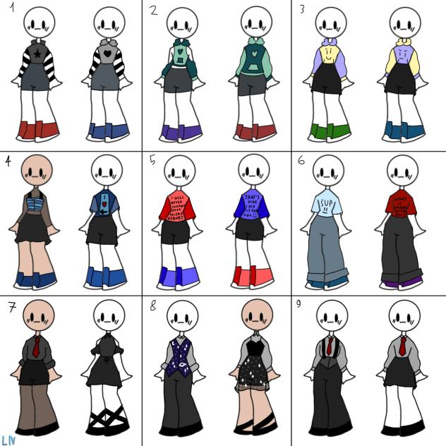 Free To Use Outfits(matching edition)