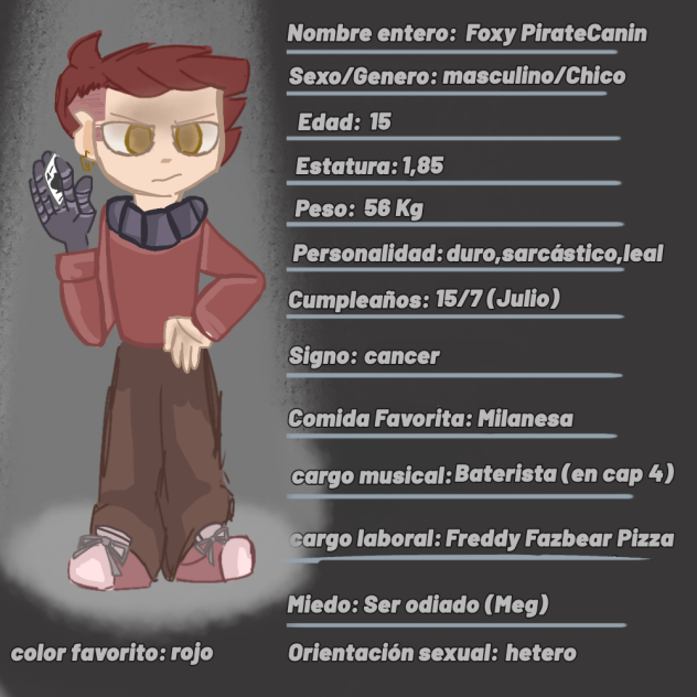 Foxy FnafVY Ficha
