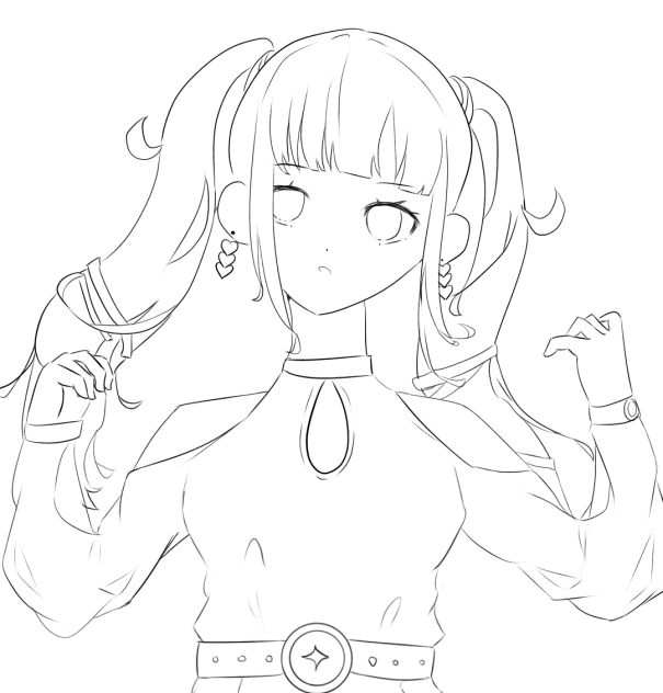 ジレンマミク線画