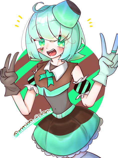 チョコミントプリンちゃん