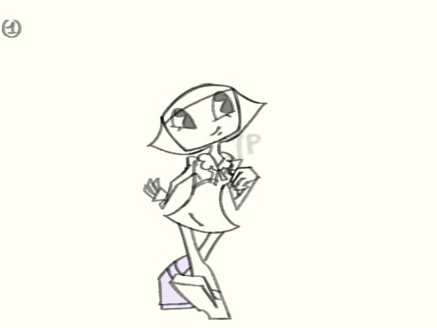 Walk Cycle 5 (Sketch Ver.) - ibisPaint