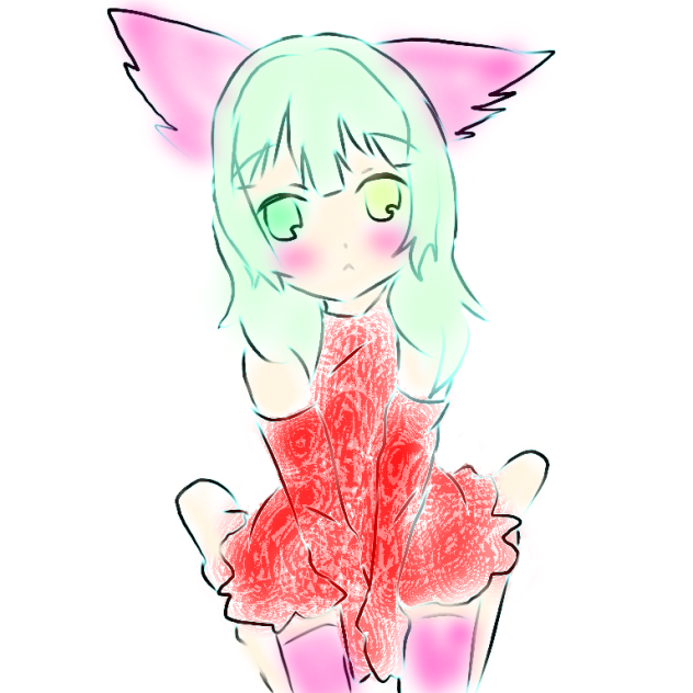 alien cat girl!
