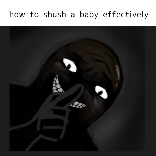 how to shush a baby effectively😇