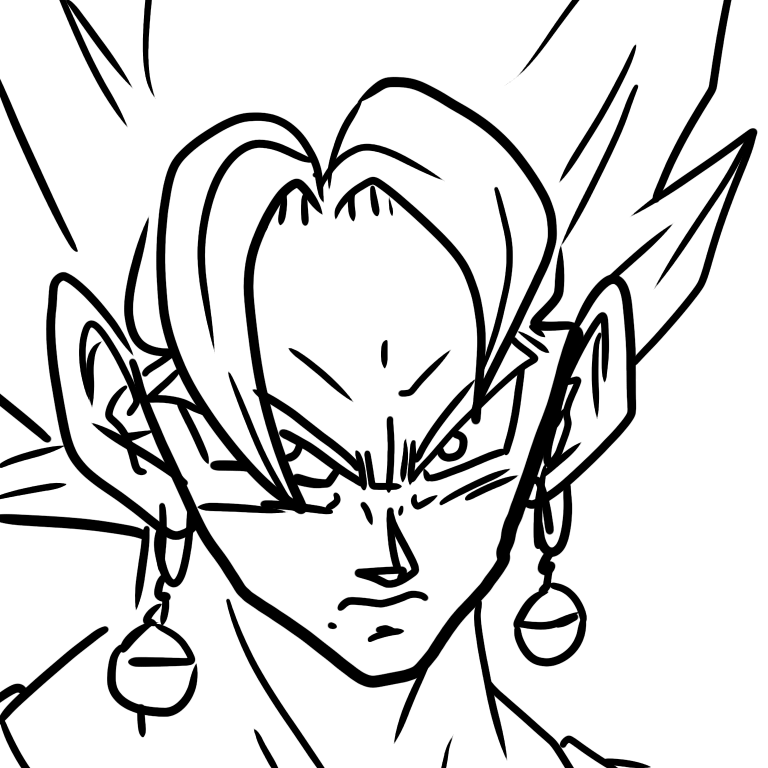 ドラゴンボール ベジット最速で描いてみた Ibispaint