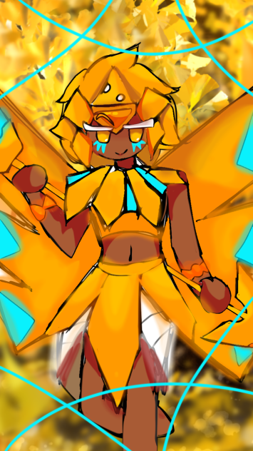 Golden cheese cookie