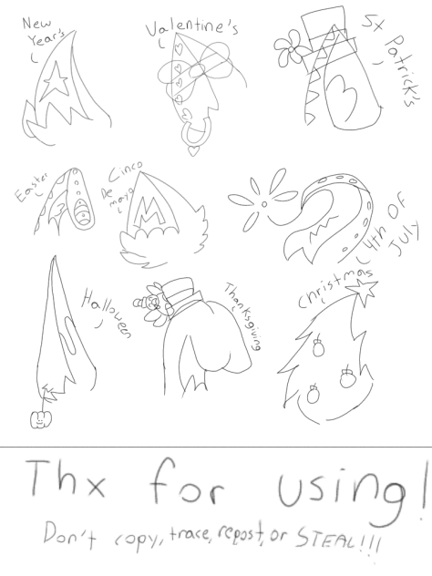 ⭐️♥️☘️🪺5️⃣🎆🎃🦃🎄Holiday Ears!🎄🦃🎃🎆5️⃣🪺☘️♥️