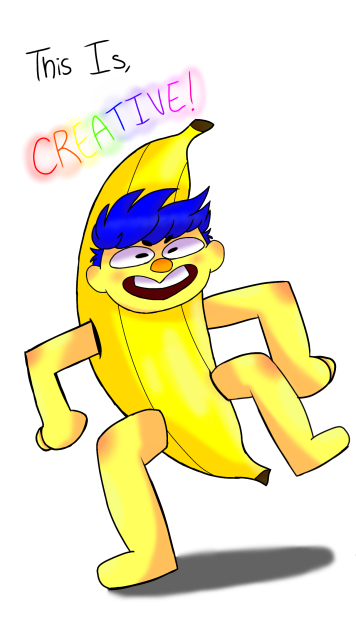 This is creative. banana Manny - ibisPaint
