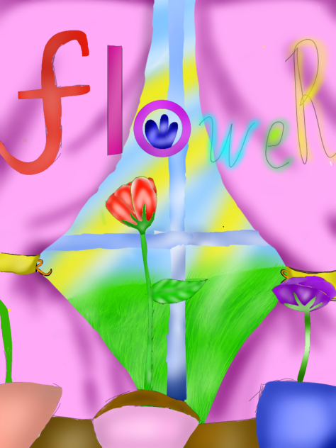 nice view and nice flowers