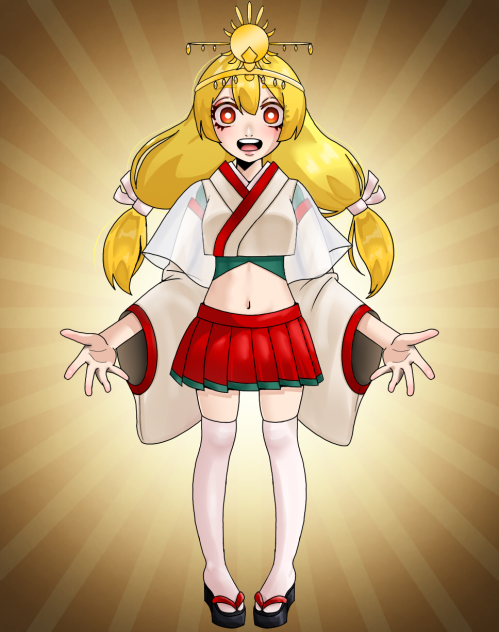 天照大御神ｲﾒｰｼﾞの女の子