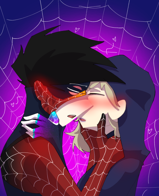 Webbed in emotions (Spiderverse AU)