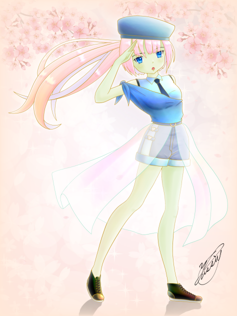Girl's greeting