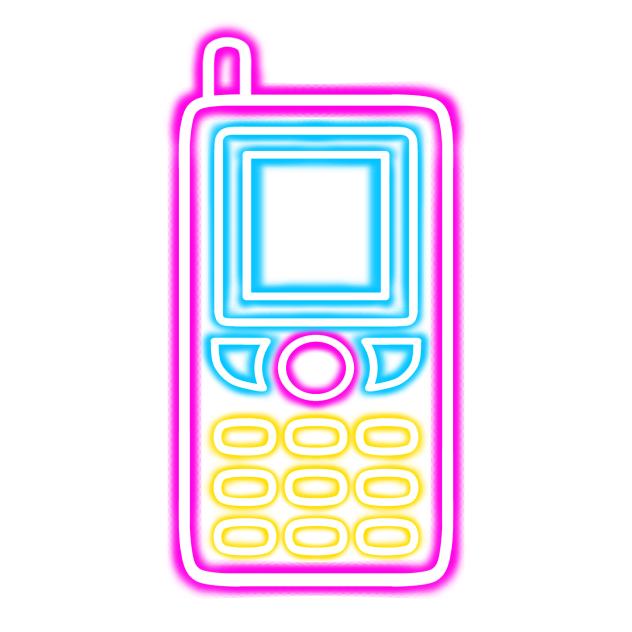 Y2k phone neon 1