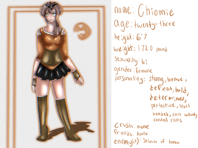 Chiomie’s sheet