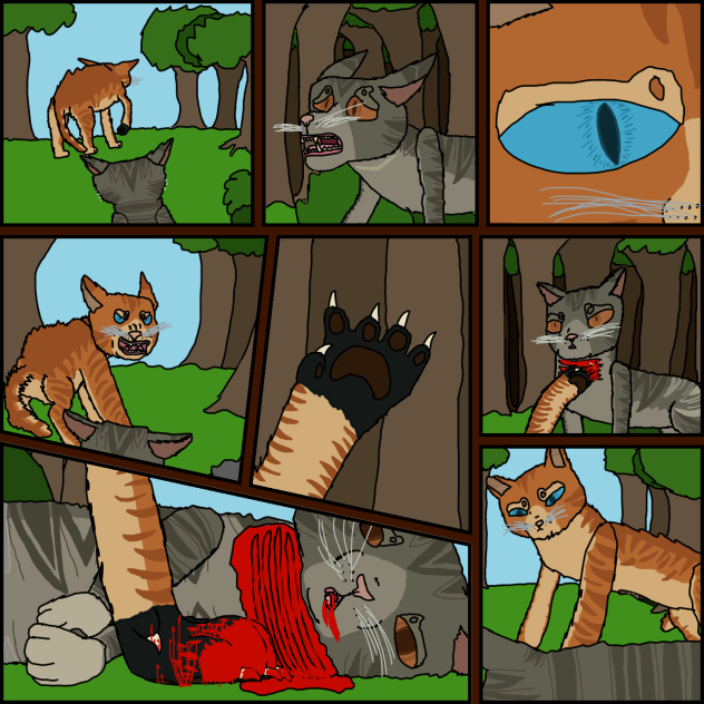 Warrior cat oc uhhhh comic bloodW!