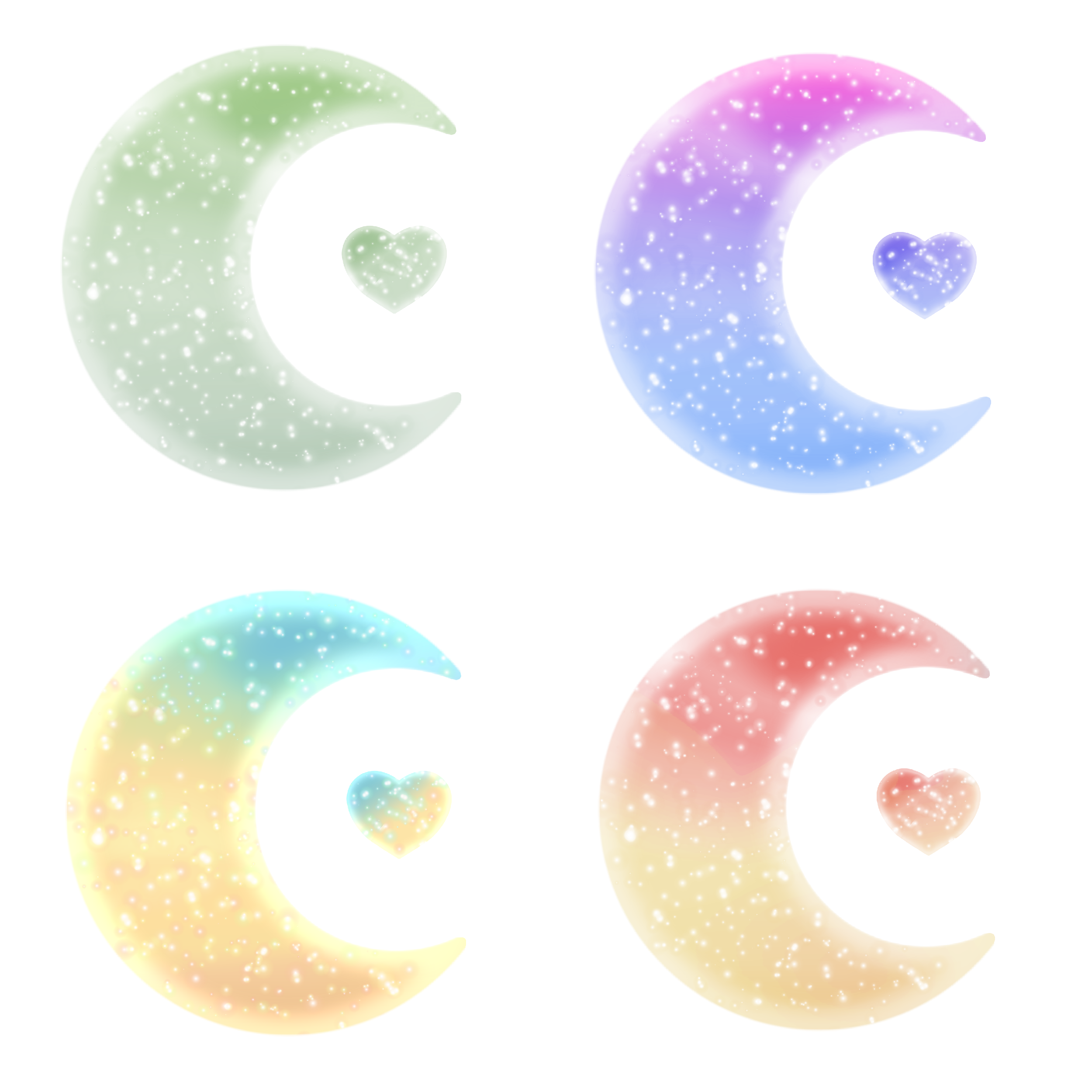 Love by the moon - ibisPaint