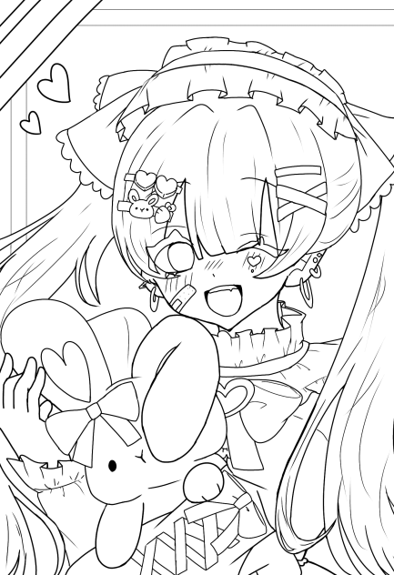 ぬりえをつくりました( °ω° ) - ibisPaint