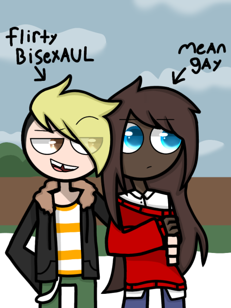 flirty bisexual and mean gay