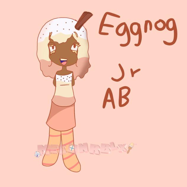 Eggnog Jr humanization-gijinka