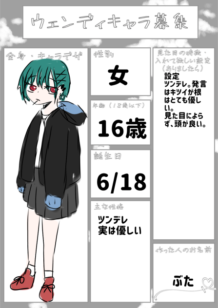 ウィンディキャラ募集