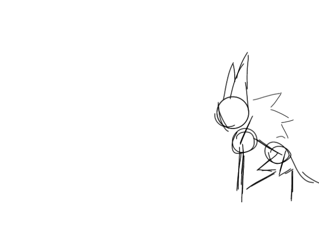 Fox jump in snow test•. Animation