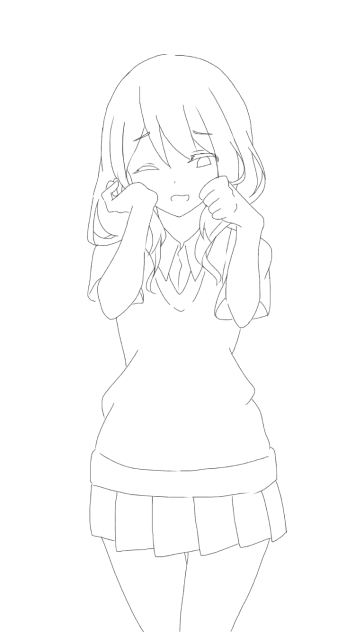 線画 誰か塗ってください
