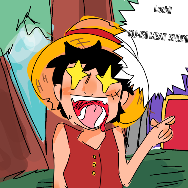 Luffy diff artstyle