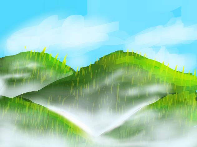 Mountains of fog