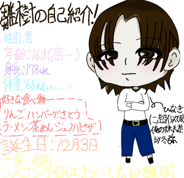 雛樹の自己紹介