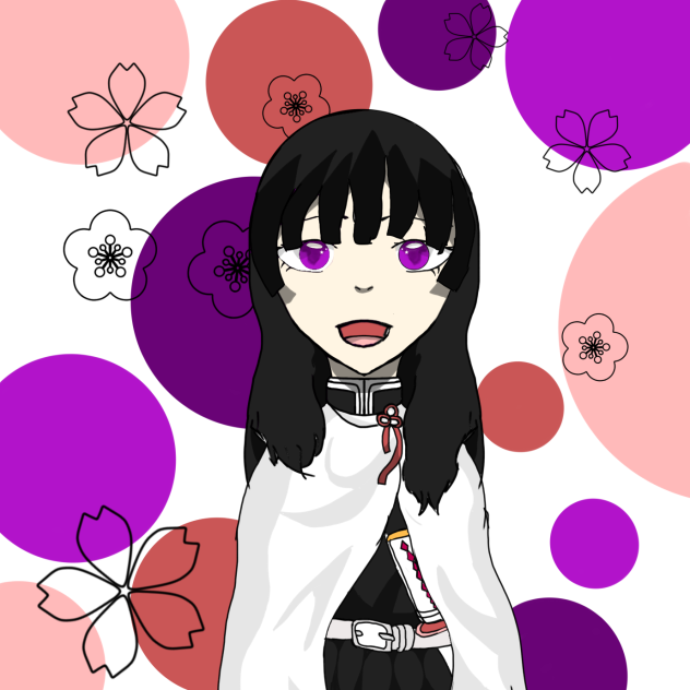 Kanao with hair down