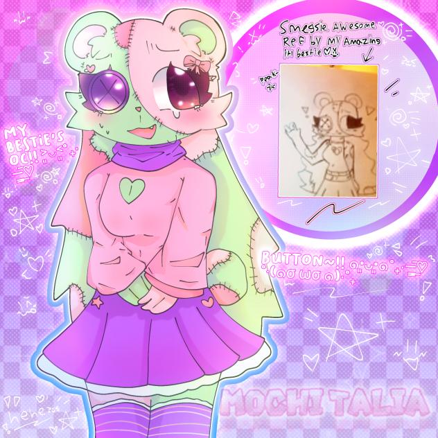 My Bestie's AMAZING Oc Button~!! ˃͈◡˂͈