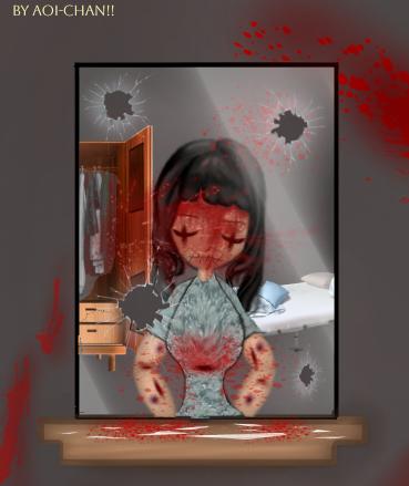 •blood on the mirror•
