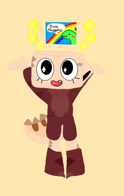 Shelly with Dino nuggets!!