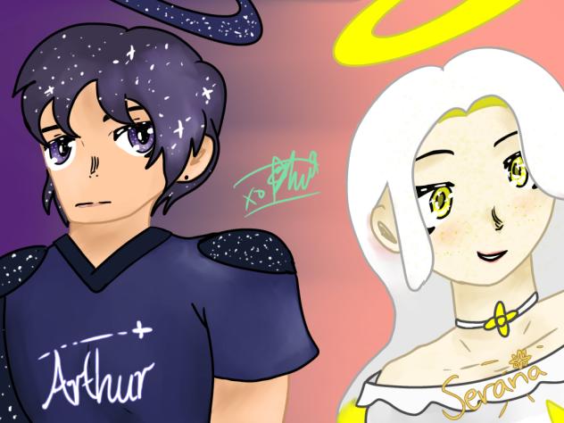 Arthur and Serana (NOT MY OCS!)