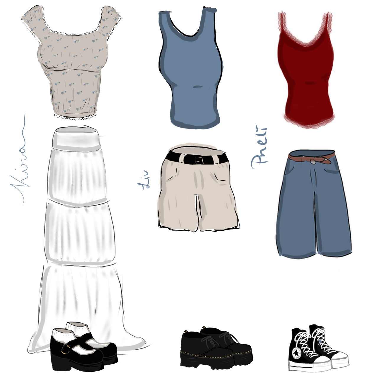 Inpaint Outfits Examples outfits - ibisPaint