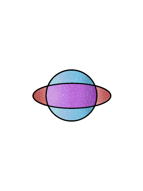 Colourful Saturn Wallpaper