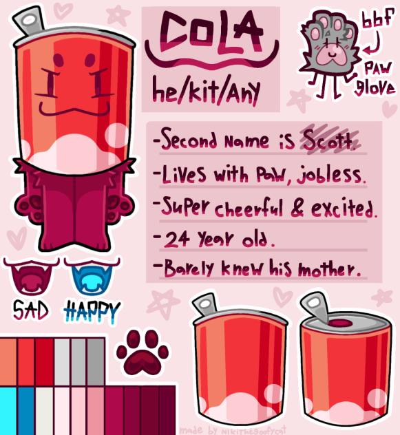reference sheet for my silly cola!!