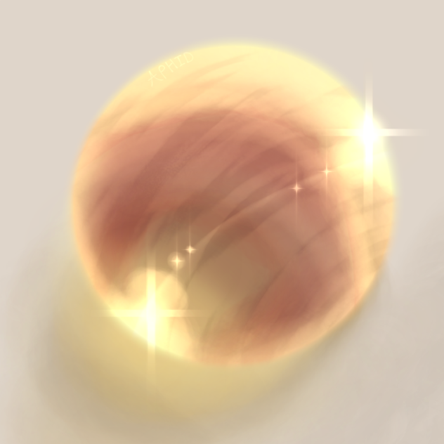 gold sphere - ibisPaint